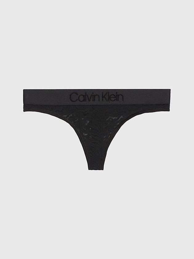 Calvin Klein USA Lace Womens Thong Black 1836729-YG